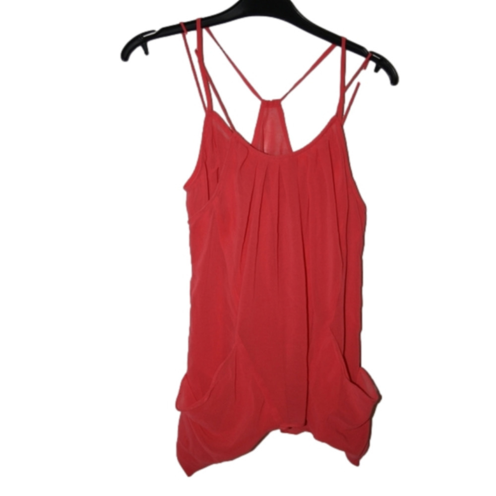 Naked Zebra Small Double Layered Lightweight Tank with Pockets Coral